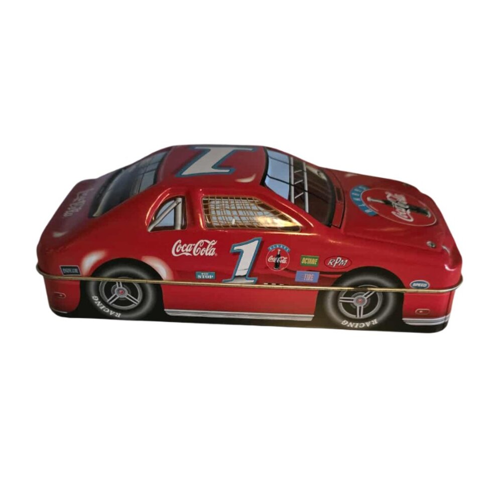 Vintage Coca Cola Race Car Collectible Tin